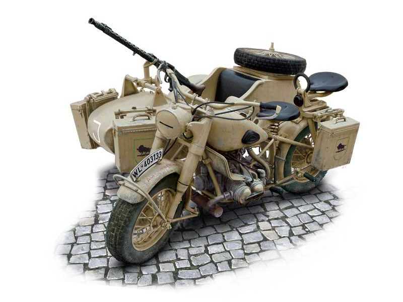 BMW R75 German Military Motorcycle with side car - image 1