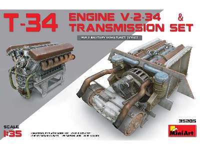 T-34 Engine V-2-34 & Transmission Set - image 1