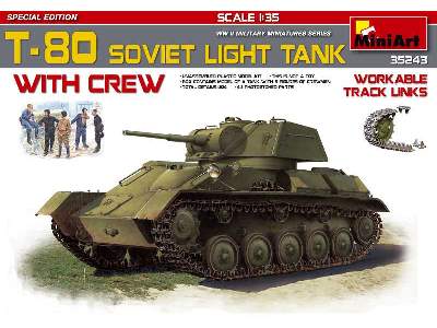 T-80 Soviet Light Tank w/Crew - WW2 - image 1