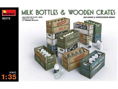 Milk Bottles & Wooden Crates - image 1