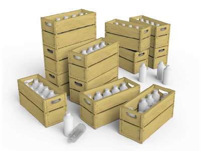 Milk Bottles & Wooden Crates - image 27