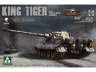 King Tiger Pz.ABT.505 Henschel Turret w/Zimmerit - image 1