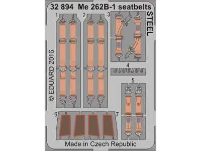 Me 262B-1 seatbelts STEEL 1/32 - Revell - image 1