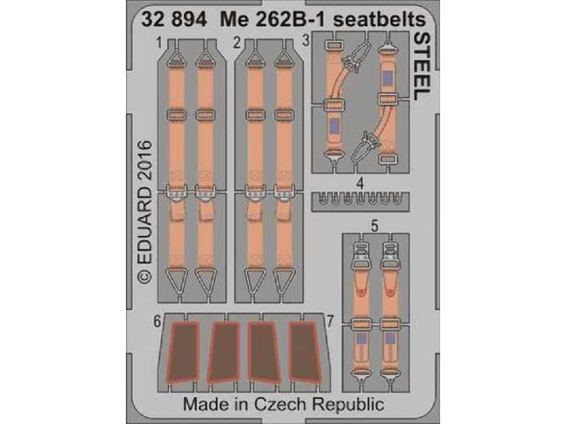 Me 262B-1 seatbelts STEEL 1/32 - Revell - image 1