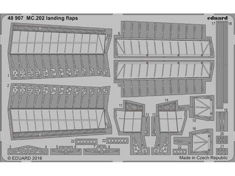 MC.202 landing flaps 1/48 - Eduard - image 1