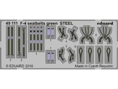 F-4 seatbelts green STEEL 1/48 - image 1