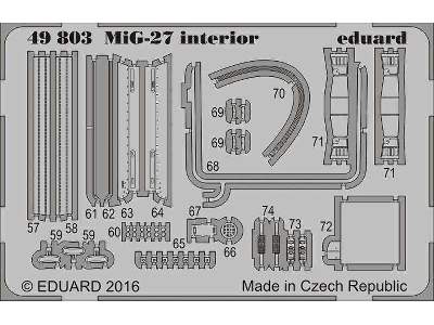 MiG-27 interior 1/48 - Trumpeter - image 2