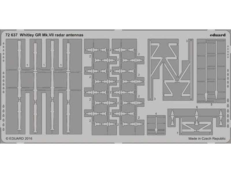 Whitley GR Mk. VII radar antennas 1/72 - Airfix - image 1