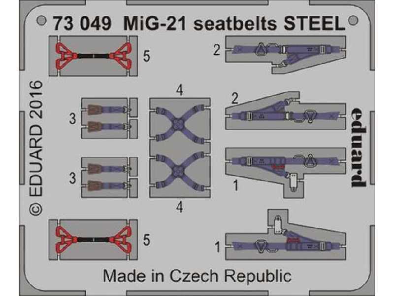 MiG-21 seatbelts STEEL 1/72 - image 1