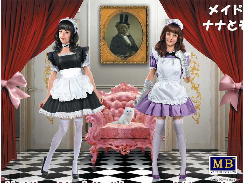 Maid café girls - Nana and Momoko - image 1