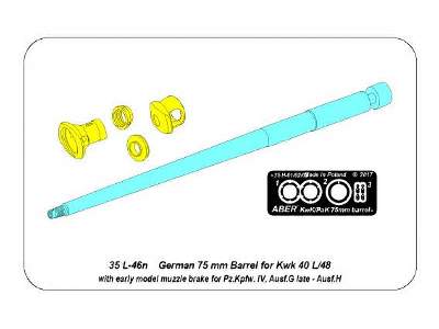 75 mm Barrel for Kwk 40 L/48 for Pz.Kpfw. IV, Ausf.G late - A. H - image 11