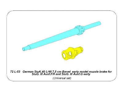 German StuK.40 L/48 7,5 cm Barrel early model muzzle brake  - image 10