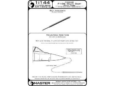 F-106 Delta Dart - Rurka Pitota - image 1