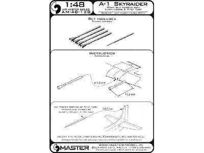 A-1 Skyraider - lufy działek 20mm z tłumikami płomieni i Rurka P - image 2