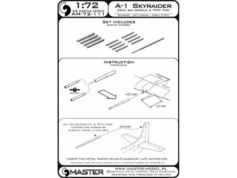 A-1 Skyraider - lufy działek 20mm i Rurka Pitota - image 1