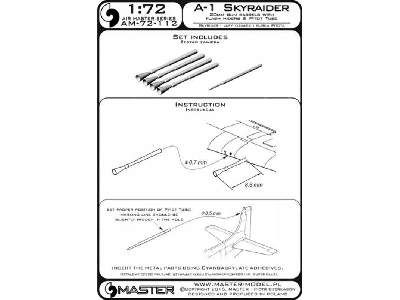 A-1 Skyraider - lufy działek 20mm z tłumikami płomieni i Rurka P - image 2