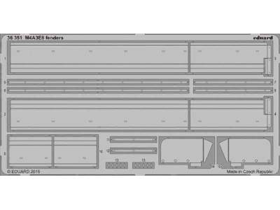 M4A3E8 fenders 1/35 - Italeri - image 1