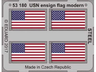 USN ensign flag modern STEEL 1/350 - image 1