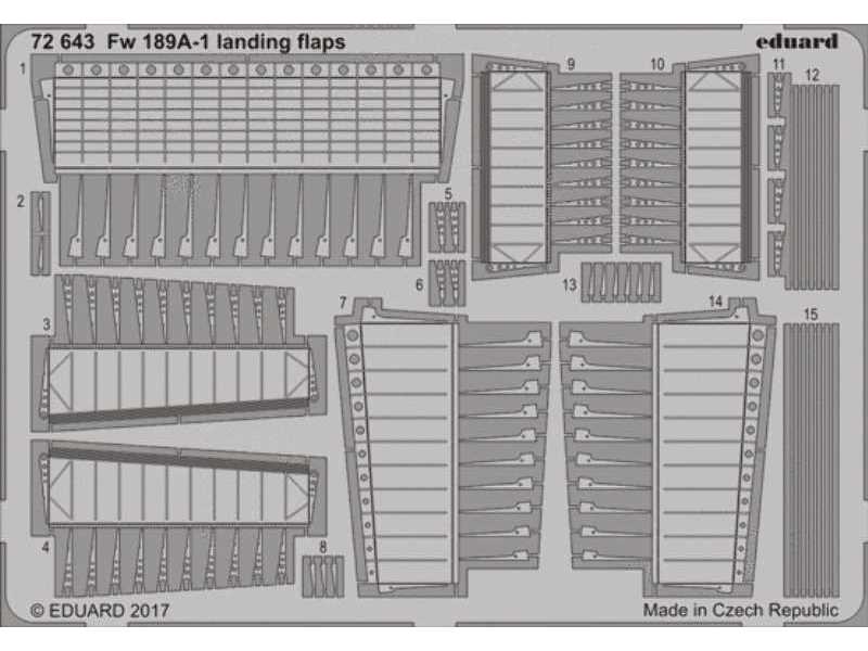 Fw 189A-1 landing flaps 1/72 - Icm - image 1 Fw 189A-1 landing flaps 1/72 - Icm - image 1