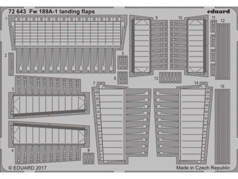 Fw 189A-1 landing flaps 1/72 - Icm - image 1