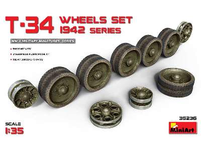 T-34 Wheels set - 1942 series - image 1