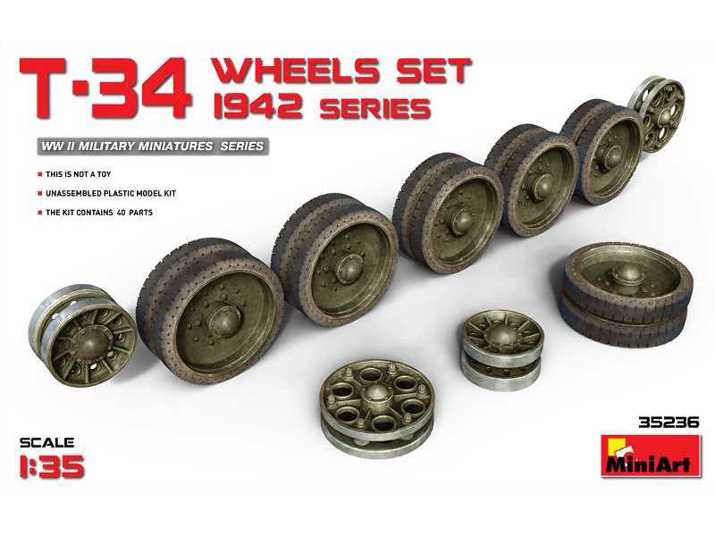 T-34 Wheels set - 1942 series - image 1