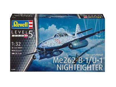 WWII GERMAN Me262 B1 NIGHTFIGHTER REVELL 1:32 SCALE PLASTIC MODEL AIRPLANE KIT 