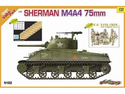 Sherman M4A4 75mm with DS Track and US Tank Crew - image 1