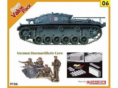 StuG. III Ausf. E + German Sturmartillerie Crew 1940-45 figures  - image 1