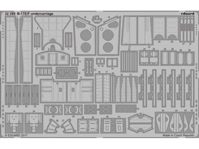 B-17E/ F undercarriage 1/32 - Hong Kong Models - image 1