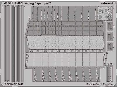 P-40C landing flaps 1/48 - Bronco - image 2