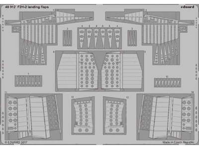 F2H-2 landing flaps 1/48 - Kitty Hawk - image 1