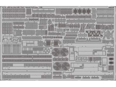 USS Iwo Jima LHD-7 pt.1 assault craft units 1/350 - Trumpeter - image 1