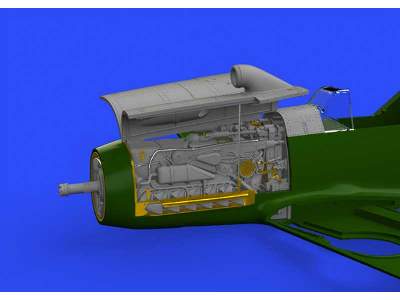 Bf 109F engine & fuselage guns 1/48 - Eduard - image 1