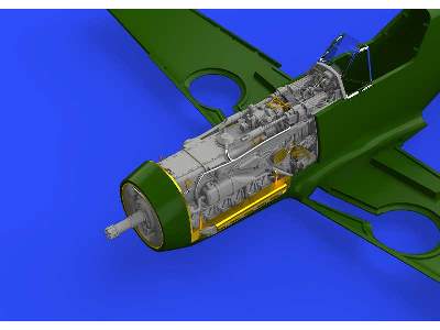 Bf 109F engine & fuselage guns 1/48 - Eduard - image 6