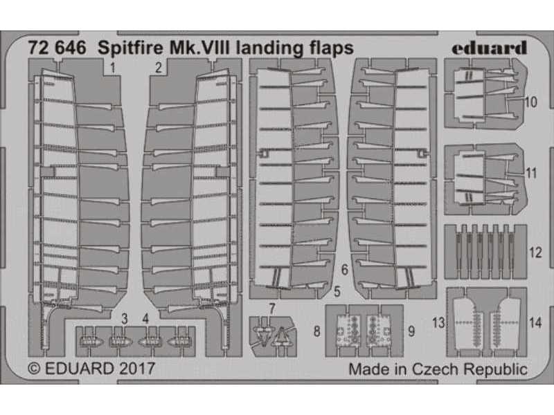 Spitfire Mk. VIII landing flaps 1/72 - Eduard - image 1
