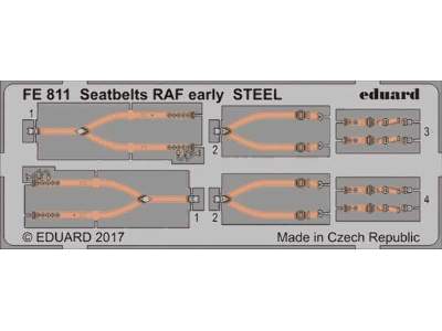 Seatbelts RAF early STEEL 1/48 - image 1