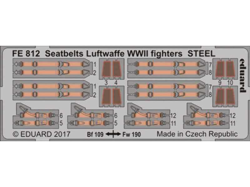 Seatbelts Luftwaffe WWII fighters STEEL 1/48 - image 1