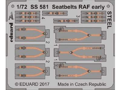 Seatbelts RAF early STEEL 1/72 - image 1