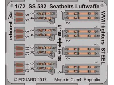 Seatbelts Luftwaffe WWII fighters STEEL 1/72 - image 1