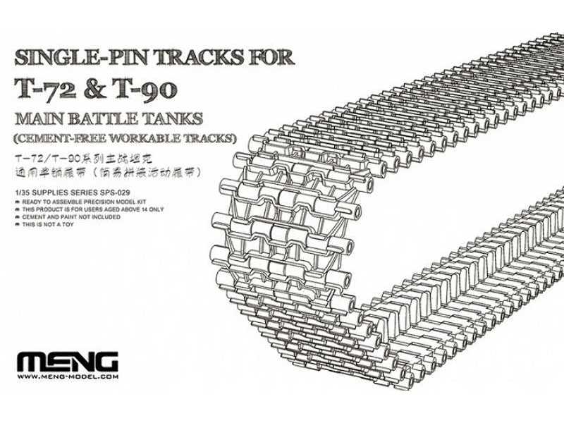 Single-pin Tracks for T-72 & T-90 Main Battle Tanks - image 1