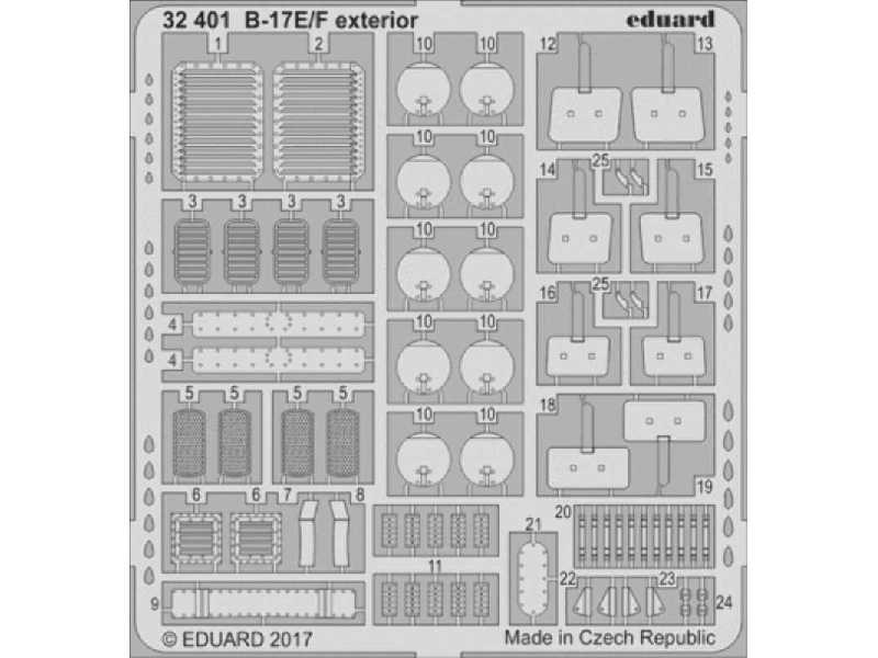 B-17E/ F exterior 1/32 - Hk Models - image 1