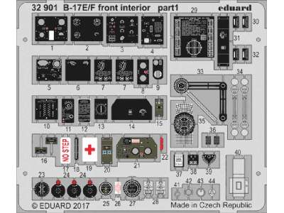 B-17E/ F front interior 1/32 - Hk Models - image 1