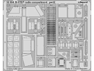 B-17E/ F radio compartment 1/32 - Hk Models - image 2
