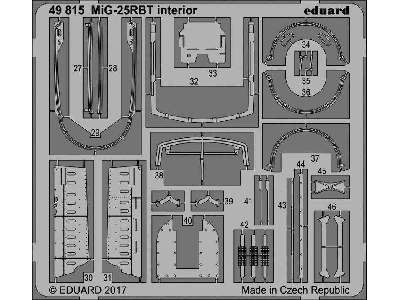 MiG-25RBT interior 1/48 - Icm - image 2