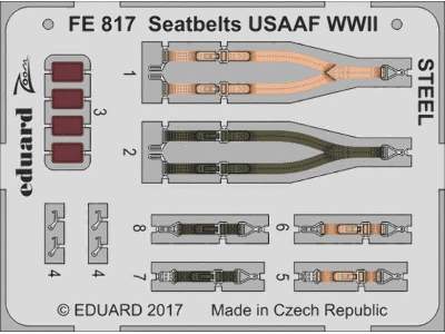 Seatbelts USAAF WWII STEEL 1/48 - image 1