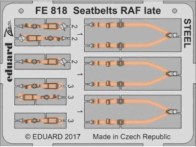 Seatbelts RAF late STEEL 1/48 - image 1