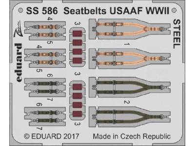 Seatbelts USAAF WWII STEEL 1/72 - image 1
