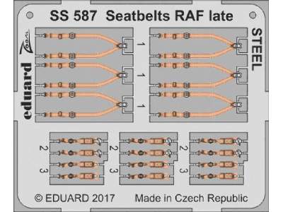 Seatbelts RAF late STEEL 1/72 - image 1