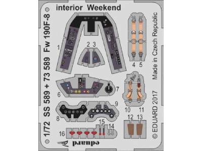 Fw 190F-8 interior Weekend 1/72 - Eduard - image 1